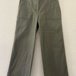 White House Black Market Olive Cropped Pants